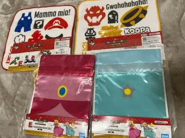 슈퍼 마리오 타월 손수건 복조리 4개 세트