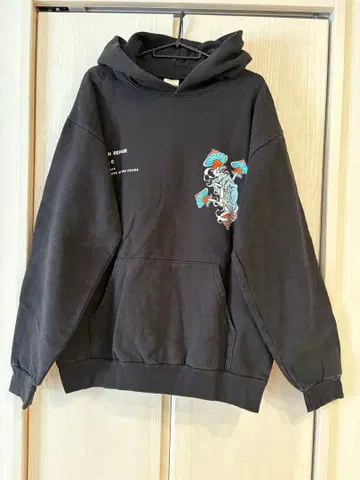 RIP N REPAIR 블랙 후드티