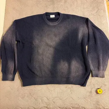 NOMANUAL 네이비 리브 니트 L