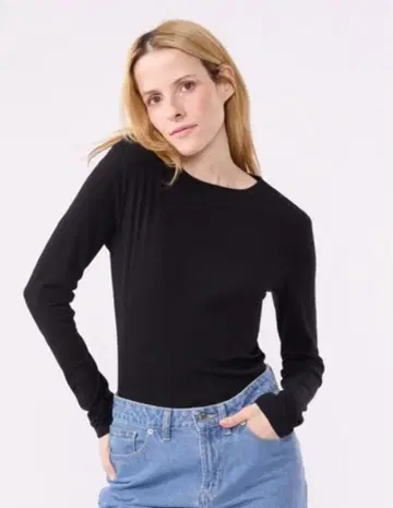 블랙 긴팔 T셔츠 XS 푸치바토