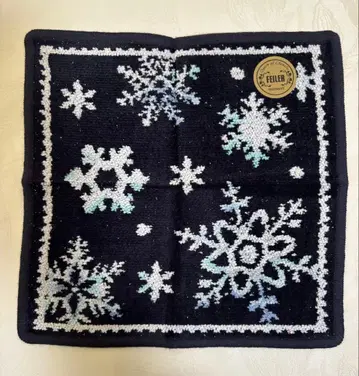 FEILER 페이 스노우 크리스탈 눈꽃 손수건 미사용 새상품