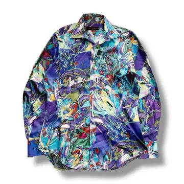 새상품급 유일무이 ETRO 드레스 리조트 긴팔 셔츠 올 패턴 멀티 컬러