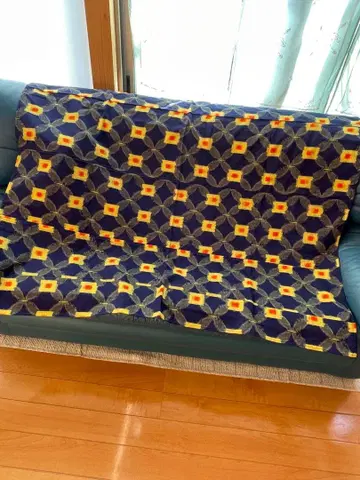 기모노 리메이크 레트로 패턴 코타츠 커버 140cm 정사각형