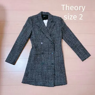 [ 새상품 ] Theory 트위드 체스터 코트