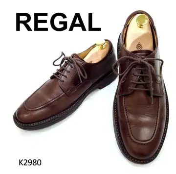 리걸 워커 천연 가죽 가죽 U칩 외날개 24.5 다크 브라운