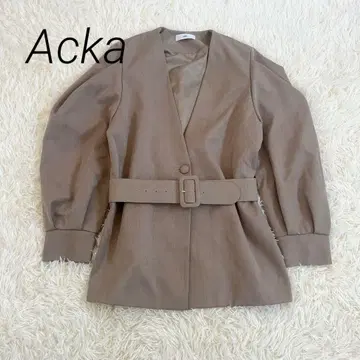 Acka 볼륨 슬리브 자켓 베이지 F