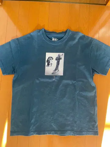 다크 블루 XL 티셔츠 그래픽 프린트