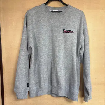 Tempalay 로고 자수 맨투맨 그레이 L