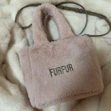 FURFUR 에코 퍼 토트백 핑크