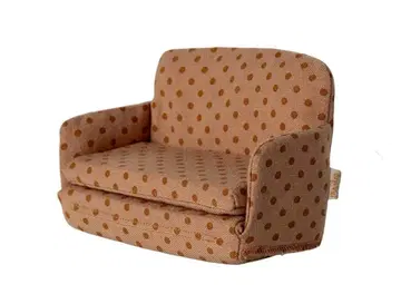 Maileg 메이레그 마우스용 소파 베드/빨간색 도트