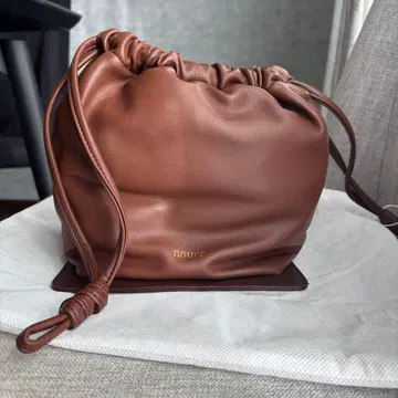 nouer 브라운 드로우 스트링 백