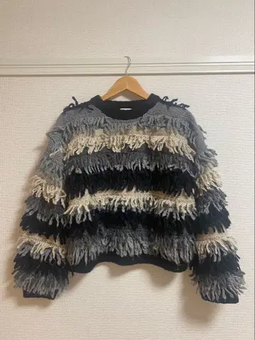 LEPSIM 프린지 디자인 스웨터 F 사이즈