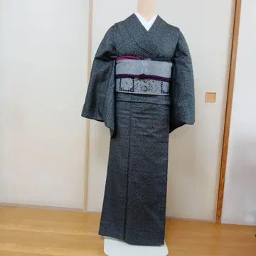 그레이 모기 무늬  기모노
