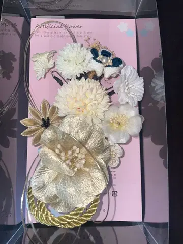 하나고코로 꽃 장식 머리 장식 성인식