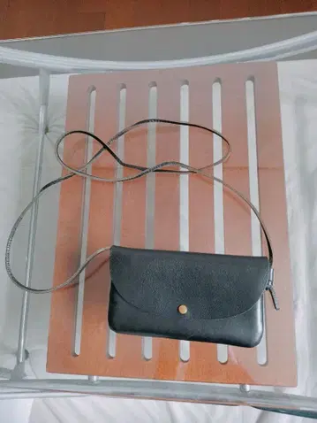 천연 가죽 블랙 가죽 스마트폰 숄더