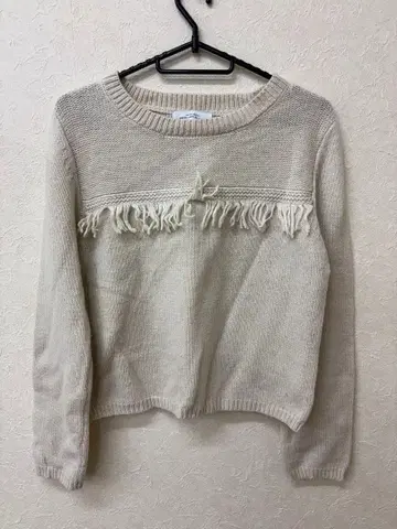 GREEN LABEL RELAXING 프린지 니트