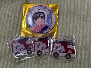 쿠도마루 타카다무라 출장소 후쿠오카 아크릴 키링 캔뱃지