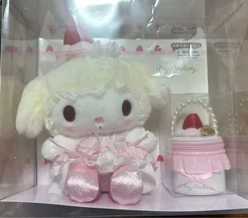 마이멜로디 봉제 인형 & 액세서리 세트 딸기 휘핑 케이크