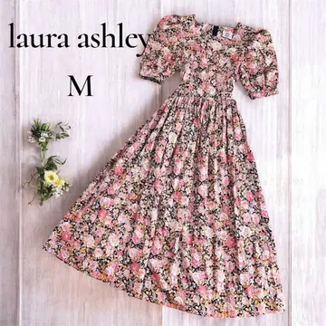 laura ashley 플레어 원피스 꽃무늬 퍼프 슬리브