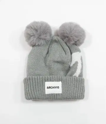 아르치비오 골프 니트 캡 그레이 미사용 새상품