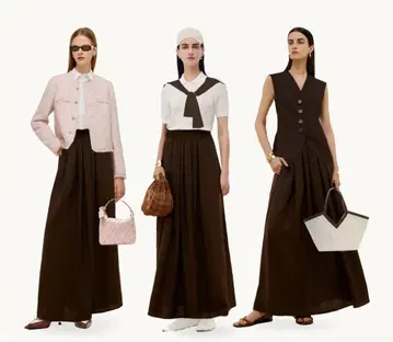 새상품 브라운 린넨 셋업 (팬츠)