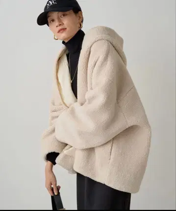 LOUNGEDRESS 라운지 드레스 후디 보아 블루종