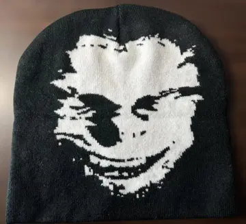 에이펙스 트윈 비니 니트 aphex twin 모자 캡 블랙