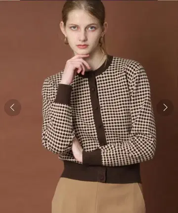 미사용 새상품 드레스 레트로 자카드 가디건