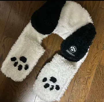 [스누피] USJ 팬캡 장갑 모자 머플러 모자 귀