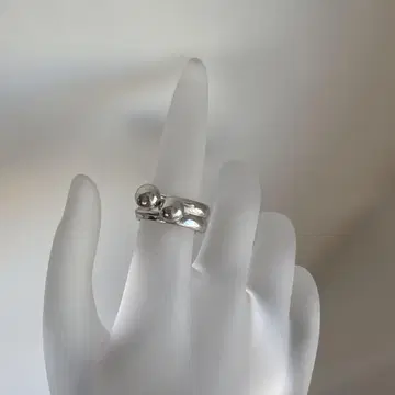 망고 모티브 실버 반지 #6