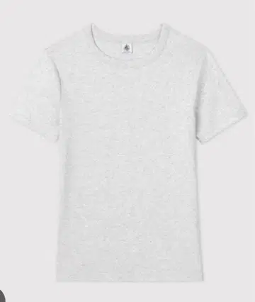 그레이 코튼 T셔츠 XS 프티바토 크루넥