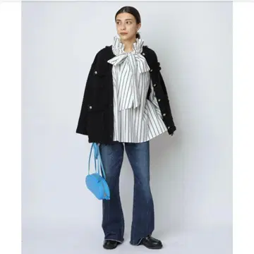 트위드 조 니트 가디건 cadune