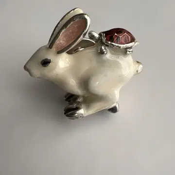 SATURNO 사투르노 토끼와 거북이 브로치 미사용 새상품