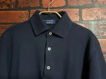 새상품급  빔즈 F 피케 셔츠 M 네이비 이탈리아제