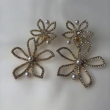 STELLA BRIDAL 귀찌 빅 사이즈 꽃 브라이덜 액세서리