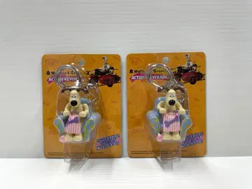 [레어] 월레스와 그루밋 액션 키체인 2개 세트 미개봉