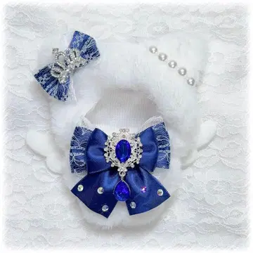 인형 옷 10cm~11cm 네이비 파랑 고양이 귀