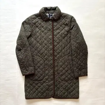 뉴요커 후드 부착 퀼팅 코트