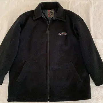 VANS 블랙 플리스 자켓 L