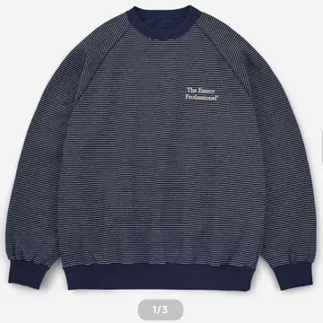 BORDER CREW NECK SWEAT (NAVY) M 네이비