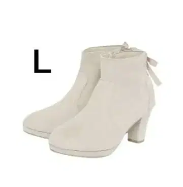 Honeys L 백 레이스업 부츠 화이트