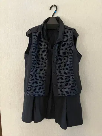 오샤레도로보 네이비 디자인 베스트 2장 세트