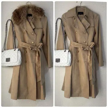 le souk 루스쿠 퍼 포함 롱 코트 36