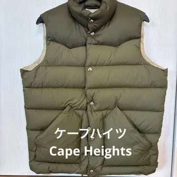 선착순 Cape Heights 다운 베스트 S 카키 새상품급 고기능 경량