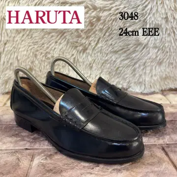 HARUTA 3048 천연 가죽 통학 신발 학생 신발 넓은 3E