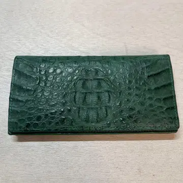 크로커다일 그린 장지갑 미사용