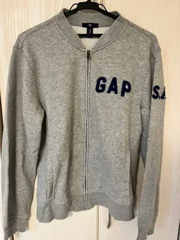 GAP 그레이 집업 후드티 M