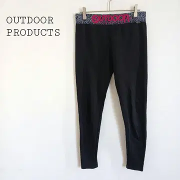 아웃도어프로덕츠 속기모 레깅스 허리 절개 스패츠 이너 블랙