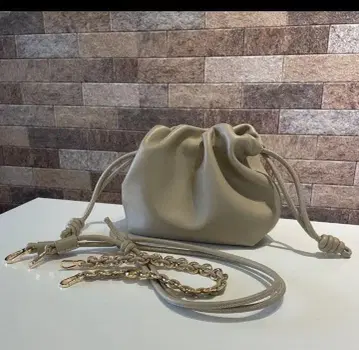 [하이클래스 천연 가죽] 복조리형 핸드백 리얼 가죽 카멜 클라우드 S