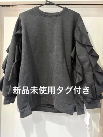 [ 미사용 새상품 ] maitreya369 프릴 슬리브 디자인 풀오버